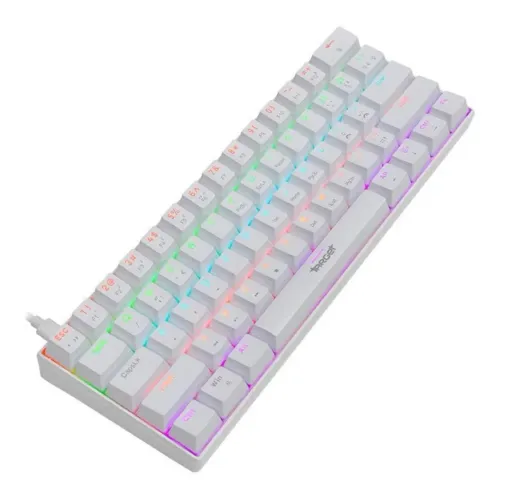 Teclado gamer Target TGT Sherman Mini Branco V2