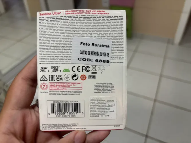 Cartão de memória MICRO SD