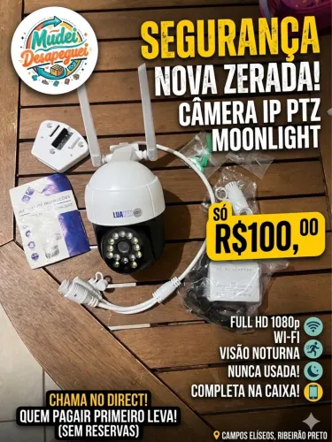Câmera de Segurança Wifi IP Luatek (Nunca Usada!)