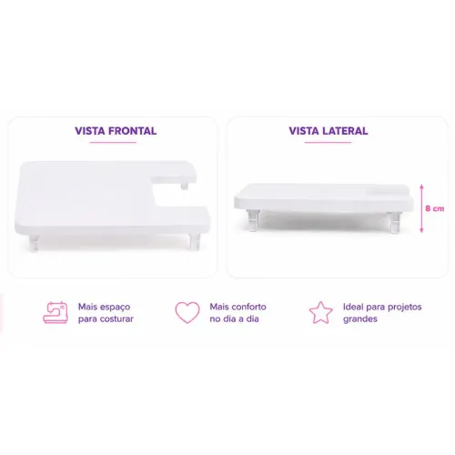 Mesa extensora para máquina costura 