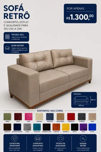 Sofa retrô 