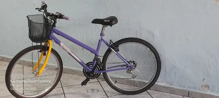 Bicicleta aro 24 pronta para andar, leia abaixo descrição de peças novas