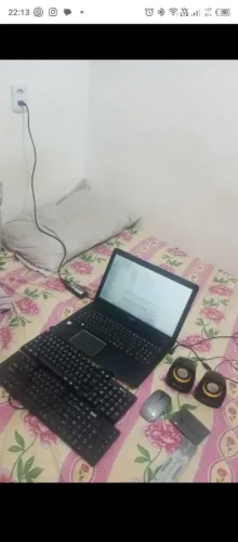 Notebook Acer Intel i5 + 8GB RAM + SSD + Kit Estação de Trabalho (Com Caixas de Som)