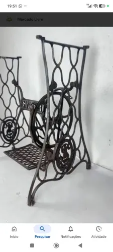 PÉ DE MÁQUINA SINGER MODELO ARANHA ?