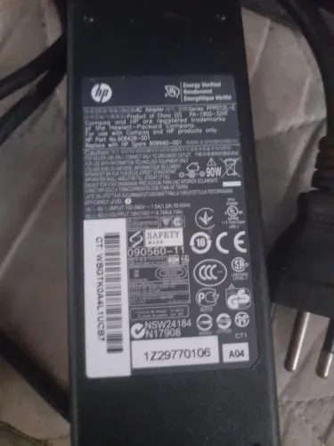 Fonte carregador 19volts hp original pra notebook