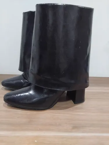 Bota feminina satinato
