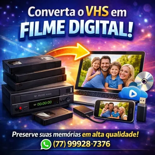 Converta o VHS em filme digital