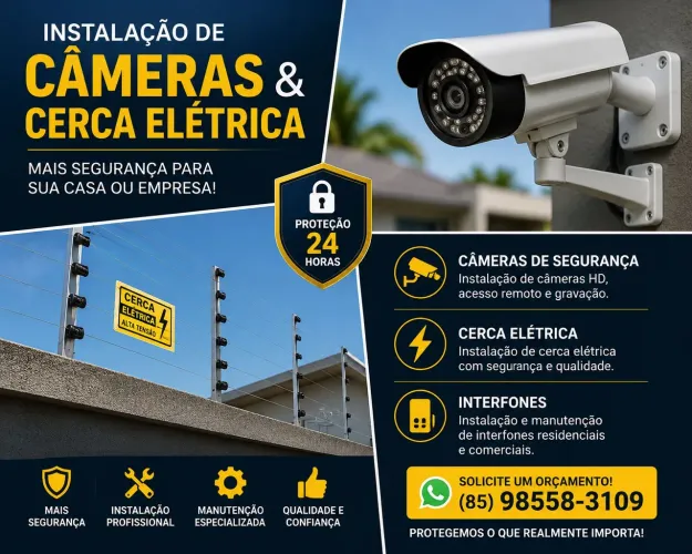 Instalação e manutenção câmera interfone