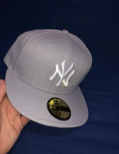 Boné MLB New Era Fitted 59FIFTY NY Original - Cinza (7 1/4)