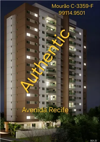 Apartamento no Authentic andar alto, 3 suites. Varanda gourmet. Mobiliado. 3 vagas. Na Rec