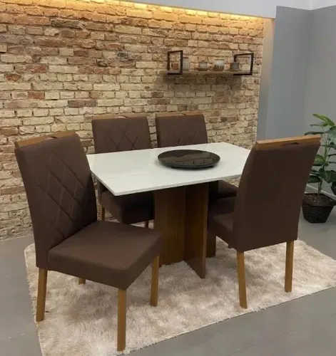 Mesa de jantar com 4 cadeiras ( no estoque)