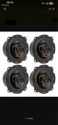 4 fones Jbl Triaxial 6 Pol 160w