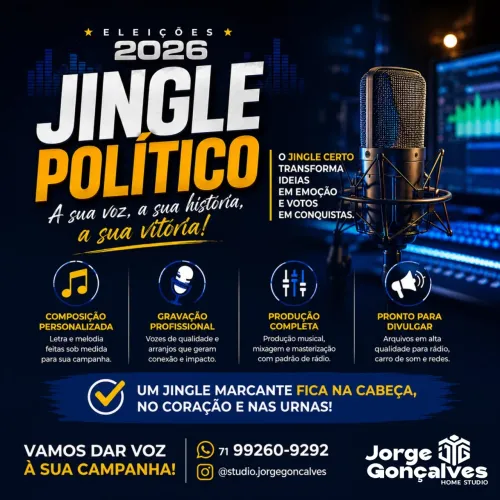 JINGLE POLÍTICO 2026 - DÊ VOZ À SUA CAMPANHA