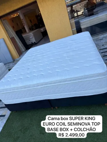 Colchão KING DOUBLE PILLOW EURO SEMINOVO - Entrego!