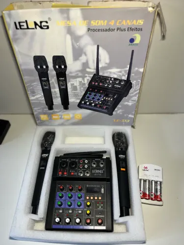 Kit mesa de som +caixa R$850,00 ?