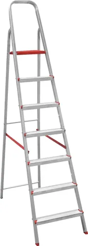A escada de alumínio ESC0065 com 6 degraus é perfeita para trabalhos em altura. Ideal para