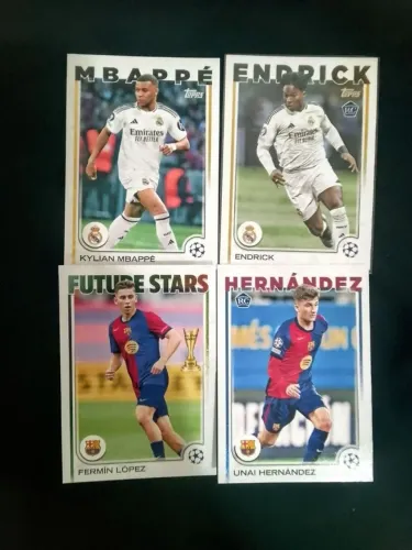 cartas endrick mbappe camisa real madrid e barcelona legend futebol figurinha golden card