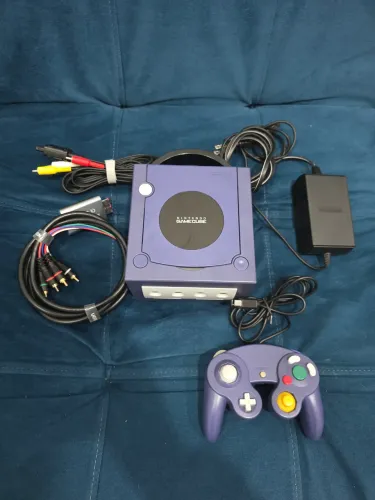 GameCube Indigo + Picoboot + Cabo Componente Bitfunx