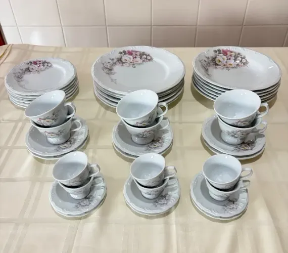 Aparelho de Jantar porcelana Schmidt  Eterna 42 peças