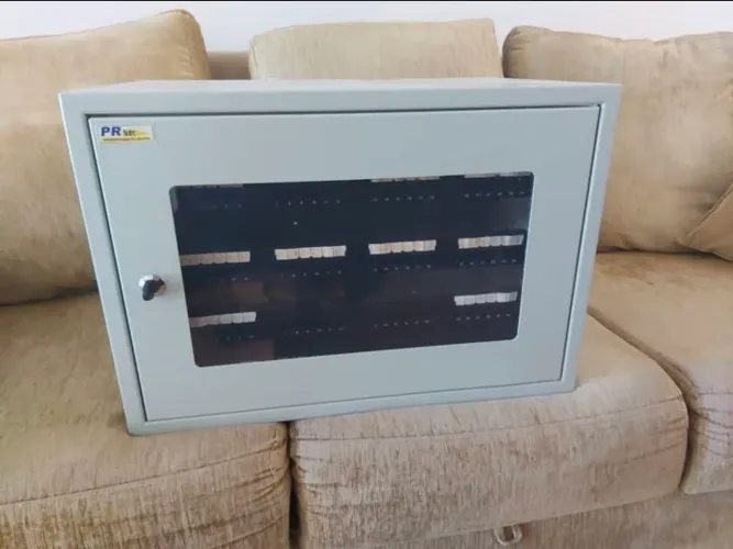 Rack Gabinete para Servidor (Parede) 7u c/ 3 Patch Panel 24 portas KT5<br>
