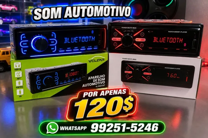 Bluetooth som automotivo para carro