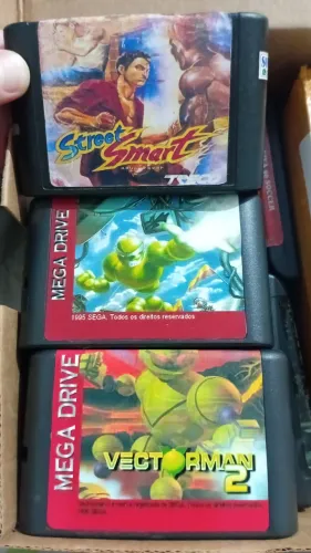 Lote de três ótimos jogos de Mega Drive