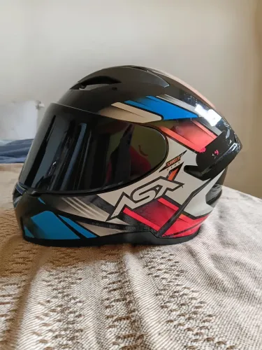 Capacete de moto ASX start City n 58 viseira fume
