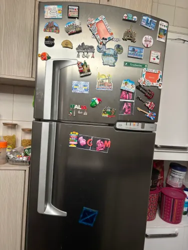 Geladeira inox Brastemp