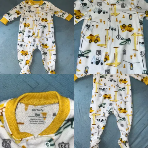 Macacão Bebê Carters Fleece 6 Meses Super Quentinho
