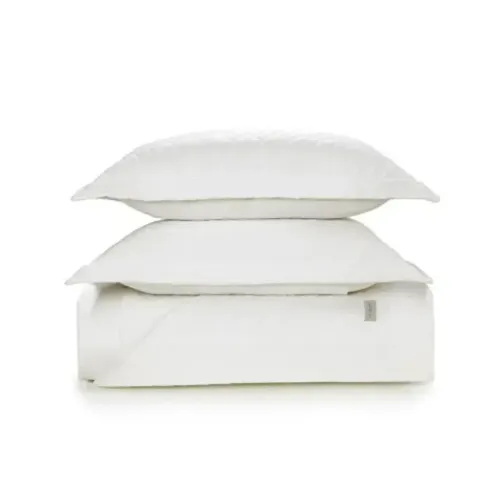 novo! jogo de colcha trussardi spiazzo, 300 fios, tamanho king, cor branco