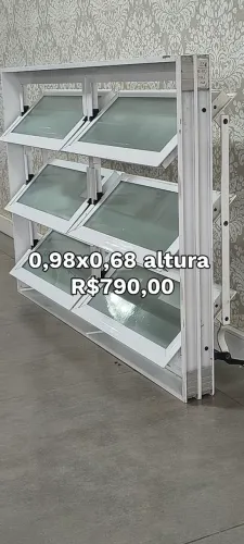 Tenho Várias Medidas de Janela Basculante de Alumínio 