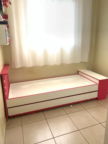 Bicama planejada 100% MDF com sapateira embutida
