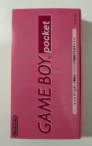 Game Boy Pocket Rosa (Pink) - Modelo MGB-001 (Versão Japonesa com Caixa)