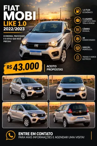 Fiat Mobi Like 1.0 Fire Flex 5P. 2023
