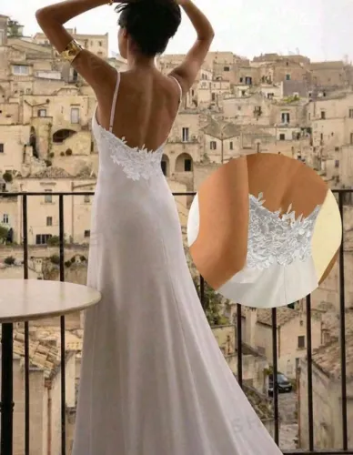 Vestido branco longo