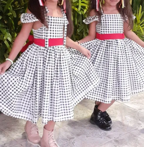 Vestido quadrilha infantil