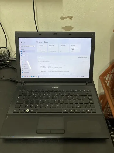 Notebook Cce I30s processador Intel I5-2410m 4Gb de memória Ssd 240gb