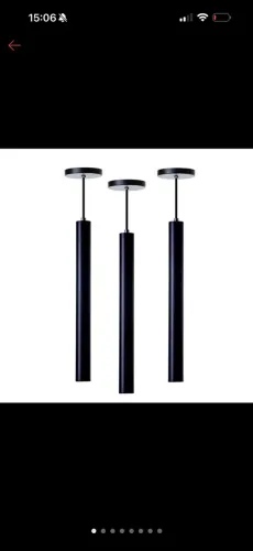 Luminária pendente cilindro 30 cm