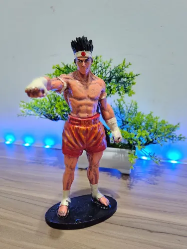 BONECO JOE THE KING OF FIGHTERS COLECIONAVEL EM RESINA 