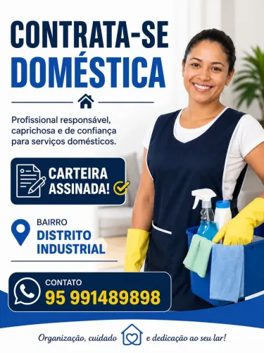 Contrata-se doméstica 