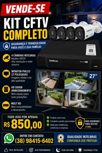 Câmera de monitoramento comercial