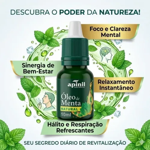 Óleo de menta natural