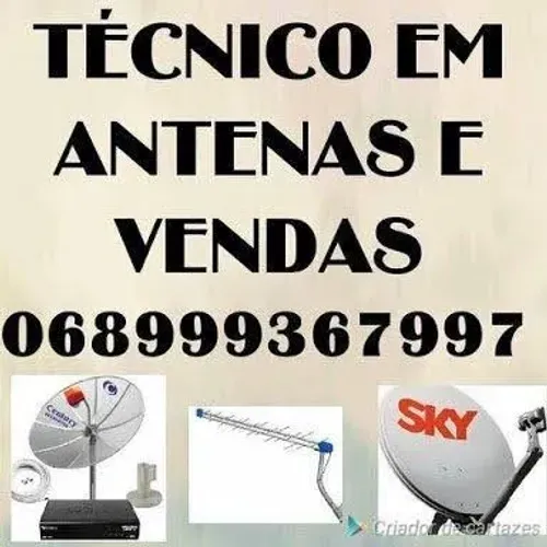 Antena entrega instalador///// antenas vendas 