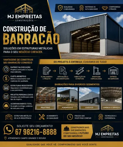 Construção de barracão