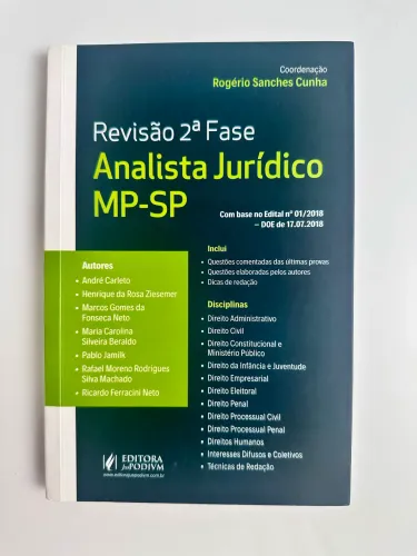 Livro Revisão 2a Fase - Analista Jurídico MPSP
