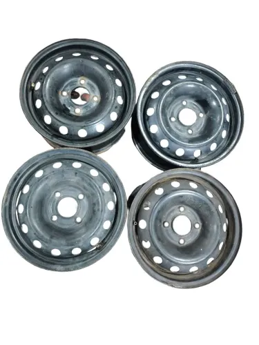 Jogo Roda Ferro Aro 14 Peugeot Citroen 4X108 Orig Borlem Roda Ferro Aro 14 Peugeot Citroen
