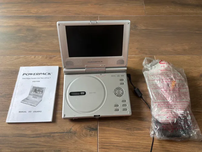 Powerpack DVD Player portátil com tela LCD de 7?