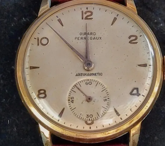 Relógio Girard Perregaux Vintage Dourado Antimagnético