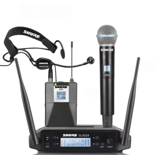 MICROFONE SHURE DUPLO GLXD24 