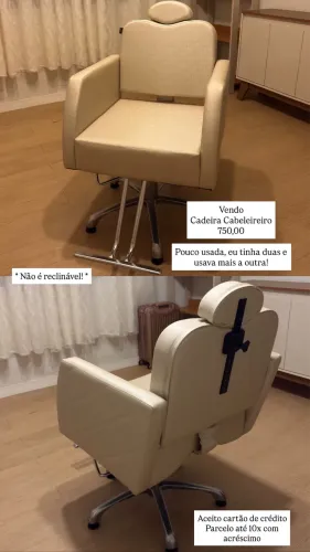 Cadeira Cabeleireiro Fixa